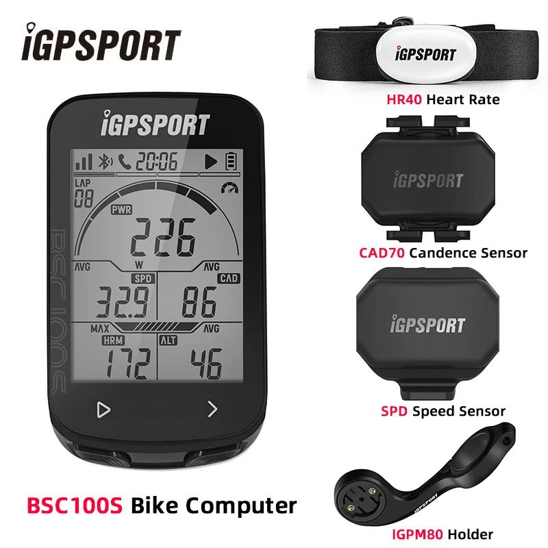 Велокомпьютер iGPSPORT BSC100S, 2,6-дюймовый экран, GPS, Навигация для велоспорта, Датчик скорости и каденса, Умный, Простое управление, Велосипедный компьютер
