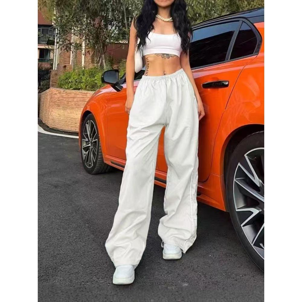 European  New Fashion Track Pants Loose Parachute Pants Women's Slim Trousers