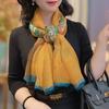 New Spring and Summer Soft Yarn Scarf Large-size Printed Beach Towel High-end Sun Protection Scarf Shawl
