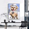 5D DIY алмазная живопись "милый мультяшный пес" вышивка полный квадратный алмаз вышивка крестиком горный хрусталь
