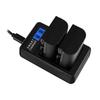 LP-E6 LPE6 LP E6 Dual Channel USB Battery Charger w/ LCD Screen for EOS 5D Mark II EOS 5D Mark III EOS 5D Mark2