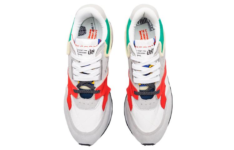 Li Ning 001 Женские кроссовки Низкие Белый/Каменно-серый AGCP382-1