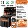 2025 Large Capacity Air Fryer Oven - European Standard, No-Oil, Smoke-Free Cooking
