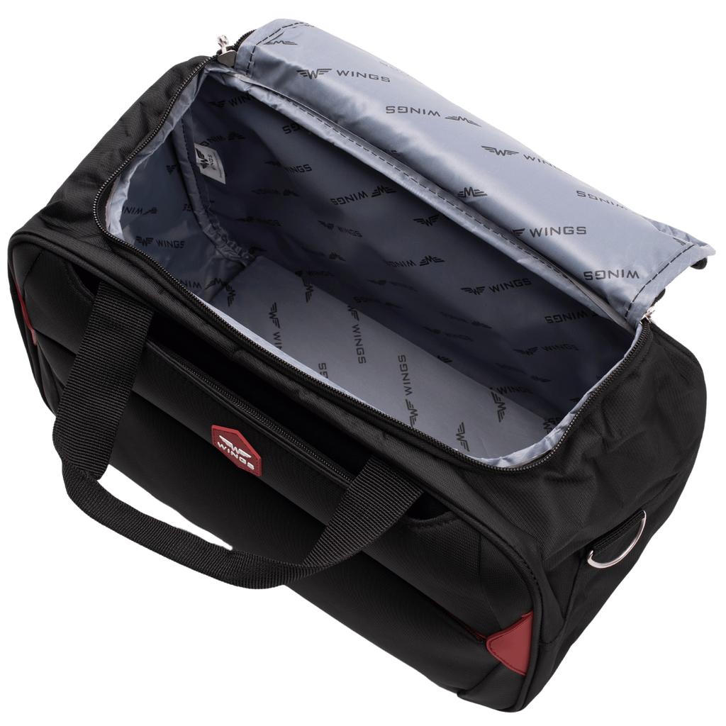 Set of 3 Dipper Suitcases + Wings Black Handbag