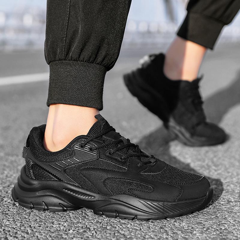 Летние сетчатые дышащие кроссовки для папы, модные мужские туфли на платформе, увеличивающие рост, больших размеров 38-48, мужская обувь