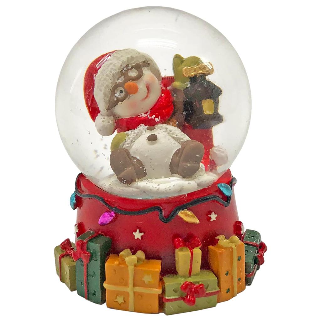 Christmas Snow Globe Snowman Christmas Home Mini Delivery 100 Yen Figurine, Snow, Ornament, Decor, Gift, Size, 6.5cm, XMS001-A,