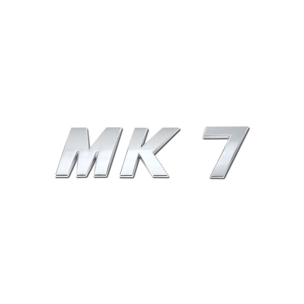DKRSE1 1Pc Bright Silver ABS Car Trunk Badge Sticker MK series letters Logo Decal For VW Golf MK5 MK6 MK7 MK7.5 GTI Passat Accessories