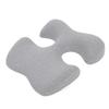 Face Down Chest Pillow Ergonomic Memory Foam Bust Support Cushion for Beauty Salon and Home Sleeping Light Gray