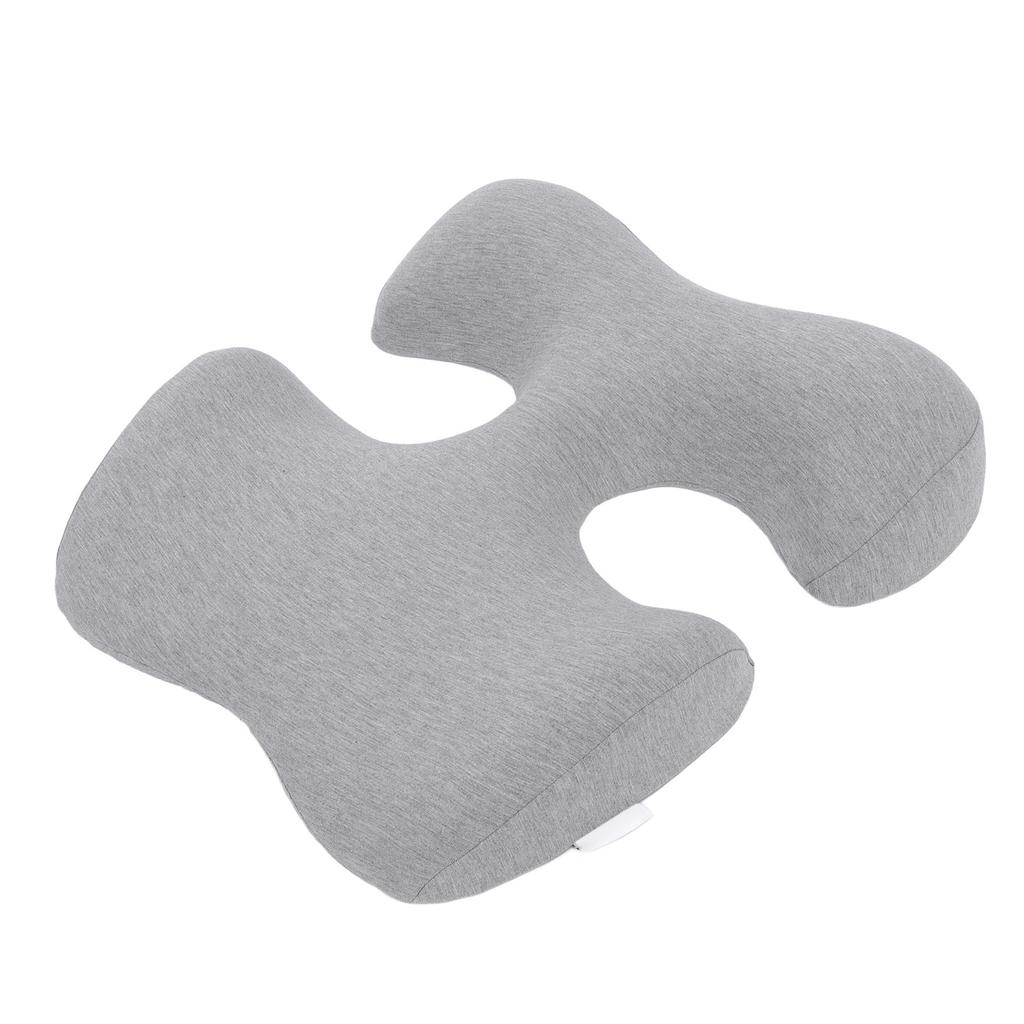 Face Down Chest Pillow Ergonomic Memory Foam Bust Support Cushion for Beauty Salon and Home Sleeping Light Gray