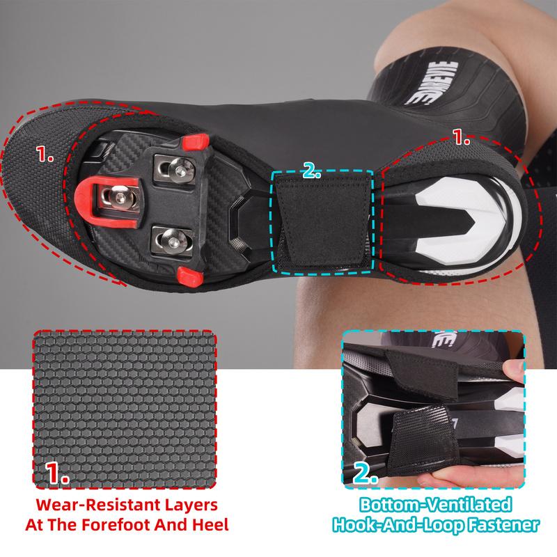 DAREVIE Cycling Shoes Covers Aero High Speed Anti Slip UCI Length Race Level Sneakers Cover Rainproof Windproof Shoe Protector