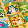 New 9 Pieces Small Wooden Puzzle Cartoon Animal Vehicle 11x11cm Wooden 3D Puzzle Montessori Educational Toys Gifts For Kids