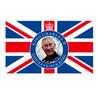 Wufudtp Карл III Флаг Задний фон Ткань 90x150см Уличный флаг Юнион Джек