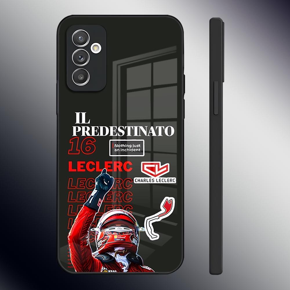 Чехол для телефона C-Charles L-Leclerc 16 для Samsung S26 S24 Ultra S23 S22 S21 Fe S25 Plus A54 A34 A24 A53 A13 A16 Стеклянная крышка