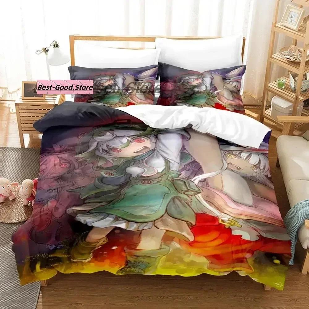New Made In Abyss Bedding Set Duvet Cover Sheet Printed Bed Set Pillowcase Bed Full Queen King Size Comforter Bedroom