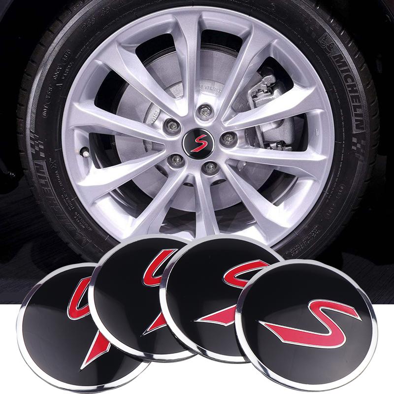 4PC 52/56MM Car Badge Wheel Center Hub Caps Cover Sticker Auto Refit Decal for Mini Cooper S R50 R52 R56 R57 R58 R60 F60 F56 F54
