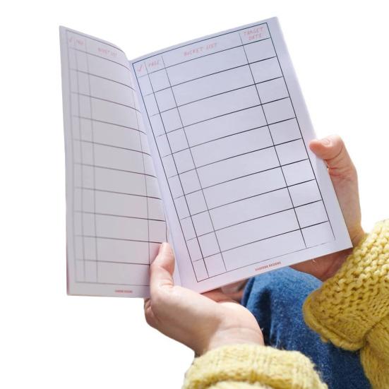 1/2 шт. Мотивационный блокнот со списком желаний, утолщенная чернильно-устойчивая бумага, журнал для пар со списком желаний