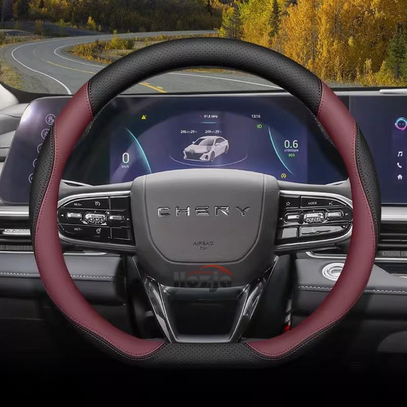 Кожаная накладка на руль автомобиля для Chery Tigo 7 8 Plug in Pro Max SE 2024 2025 2026 Аксессуары для интерьера