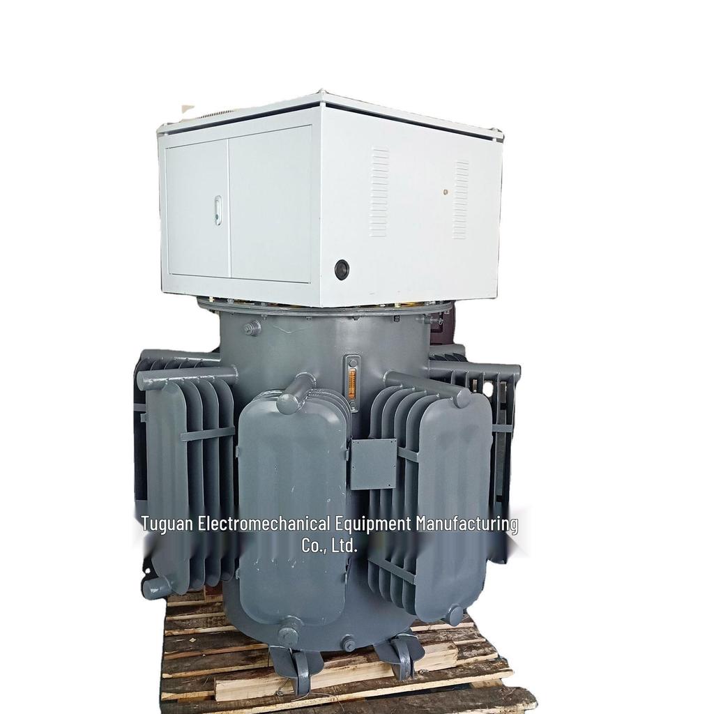 Three-phase Oil-immersed Voltage Stabilizer (Input: 304V-456V, Output: 380V) for High-Power Voltage Stabilization.