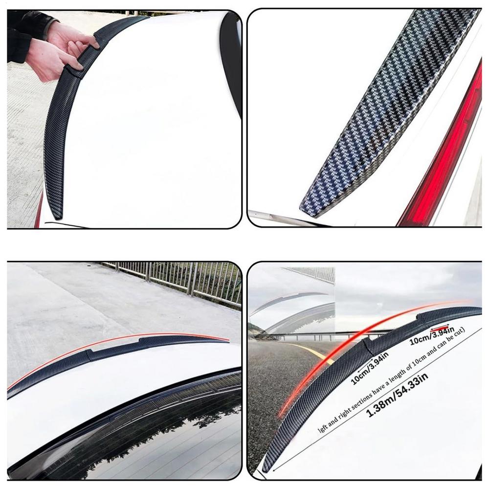 Автомобильный спойлер крыло спойлер на багажник трехступенчатое регулируемое заднее крыло автомобильный спойлер крыло спойлер аксессуары декоративные принадлежности