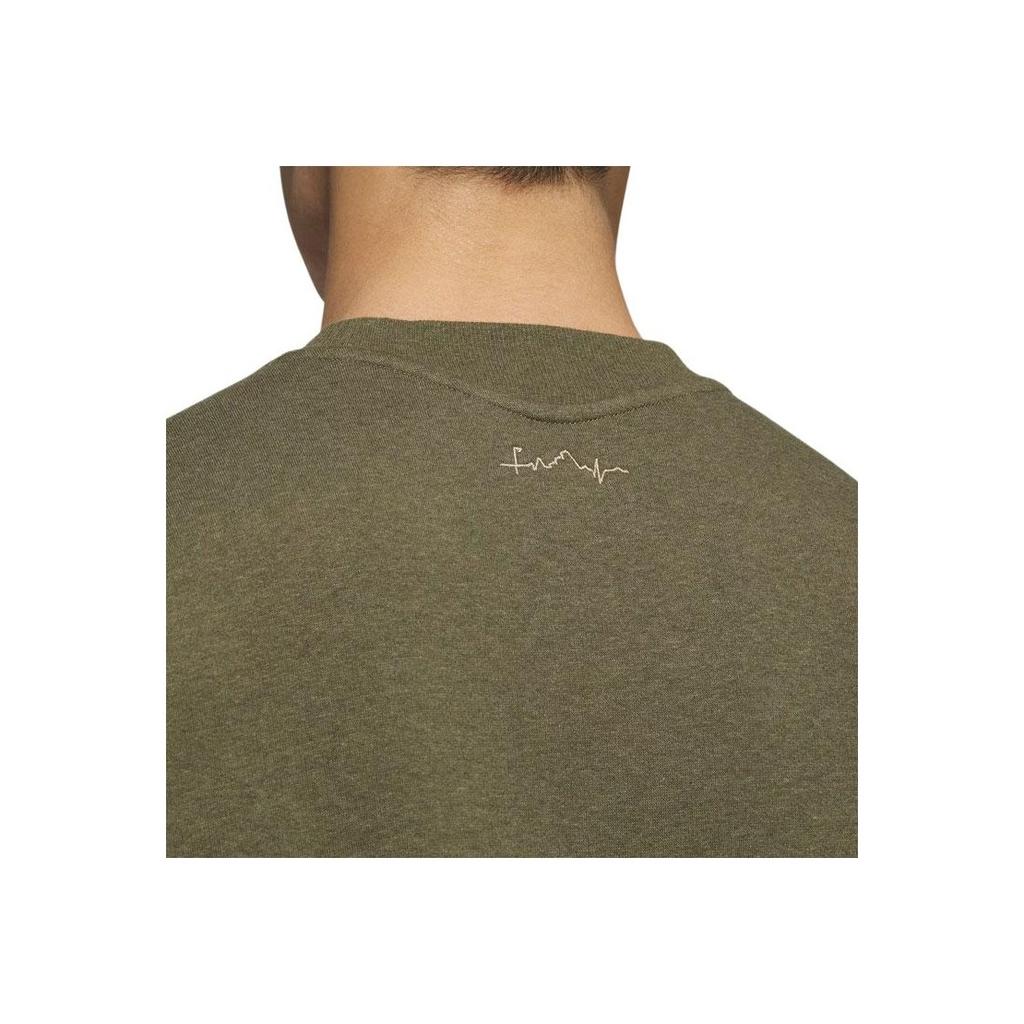 Adidas Толстовка Go-To с круглым вырезом и сплошным логотипом, с длинным рукавом для гольфа, мужская толстовка Rock-Olive IA2944