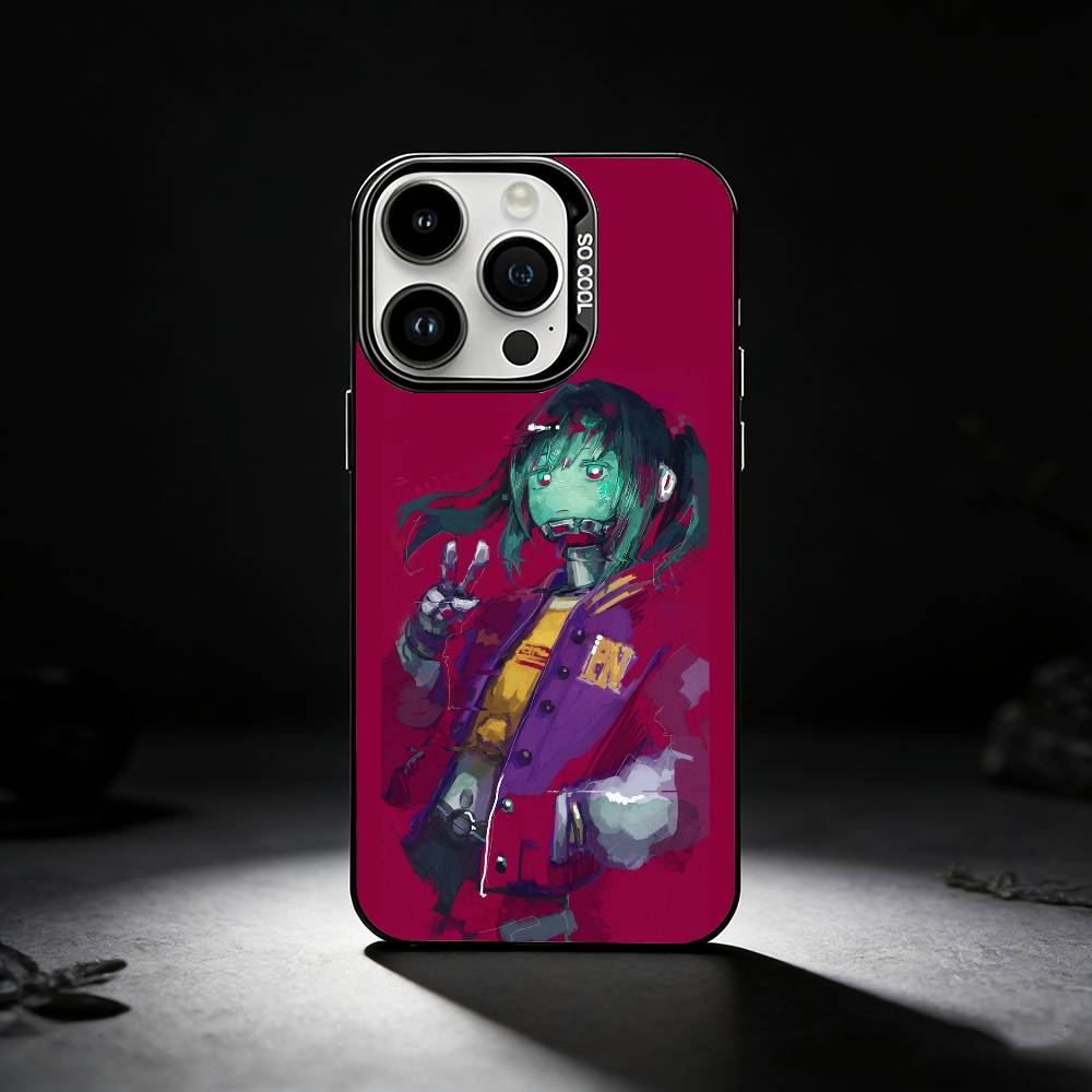 M-Milky S-Subway Anime Phone Case For iPhone 17,16,15,14,13,12,11 Plus,Pro Max,XS,Colored silver phone case