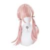 Лолита Леди Кудрявые Длинные Волосы Розовый Вишневый Цвет Медуза Близнецы Милый Сетчатый Сетчатый Идеально для и Костюмов Парик, Принцесса, Женский, Хвост, Косплей, Включено,