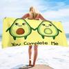 Avocado Printing Series Seaside Vacation Beach Towel Swimming Bath Towel Sports Towel