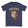 Meowl Funny Meow Cat Owl Brainrot Meme Unisex T Shirts Funny Tee Shirt Short Sleeve Crewneck Tshirt 100 Cotton Gift Idea Clothes
