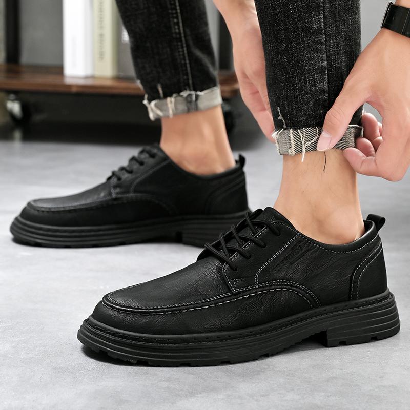 Модная мужская деловая кожаная повседневная обувь на весну-осень, социальная обувь для мужчин, новая высококачественная модная роскошная дизайнерская обувь ручной работы