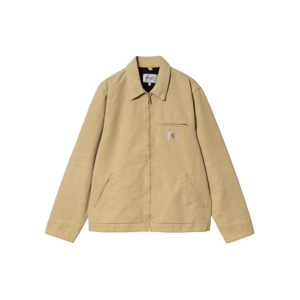 Carhartt WIP Куртка Детройт Куртка Байкера Классическая Американская Винтаж Вельветовый Воротник Квадратная Бирка Молния Длинный Рукав Пилот Куртка Детройт I032940-25B-3K