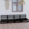 Day and Night - Day and Night 4 Seater Garden Sofa Black Solid Pine Wood