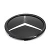 C200 E200 New 2025 For Mercedes Benz 3D Mirror Front Grille Star Emblem Logo Glossy Black And Chrome Silver For Mercedes Benz E-