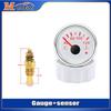 52mm 2inch Marine Boat Water Temperature Gauge Sensor 1/8NPT 40-120℃ Water Temp Meter Indicator 9-32V For Car Auto Motorcycles
