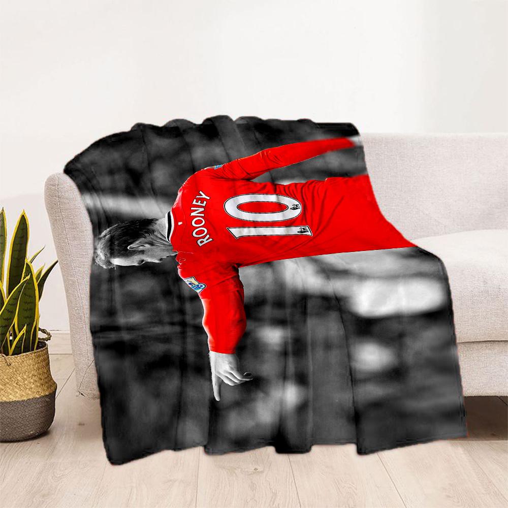Wayne Rooney Celebration Blanket Soft Warm Cozy Perfect for Sofa Bedding Office Chair for All Seasons Playful Design