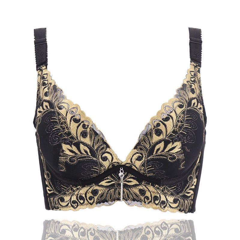 Bras for Women Sexy Lace Bra Push Up Bras Underwire Gather Lingerie Embroidery Underwear Plus Size