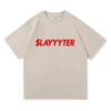 Slayyyter Worst Girl in America Футболки с принтом букв UNISEX Женская мода Харадзюку Футболка Повседневная хлопковая свободная футболка Повседневная футболка