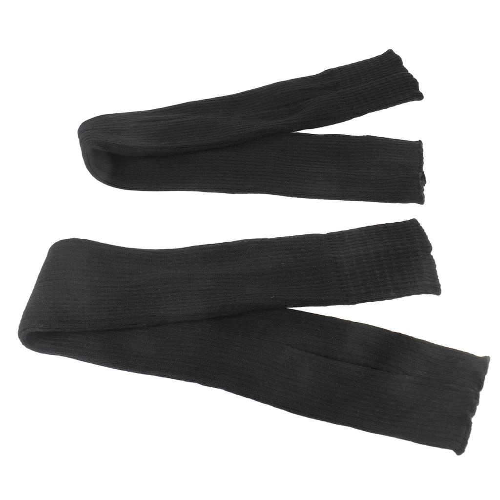 Women Yoga Stockings Open Heel Ribbed Knit Thigh High Leg Warmers for Ballet Dancing Lounging