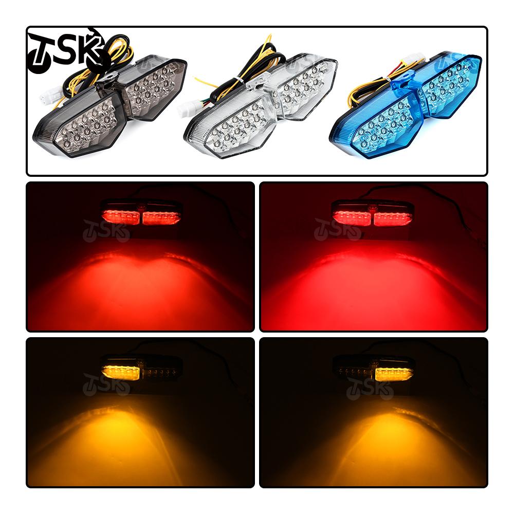 Motorcycle Rear Tail Light Brake Turn Signals Integrated For Yamaha YZF R6 2003 2004 2005 YZF R6S 2006-2008 XTZ 1200 2012-2014
