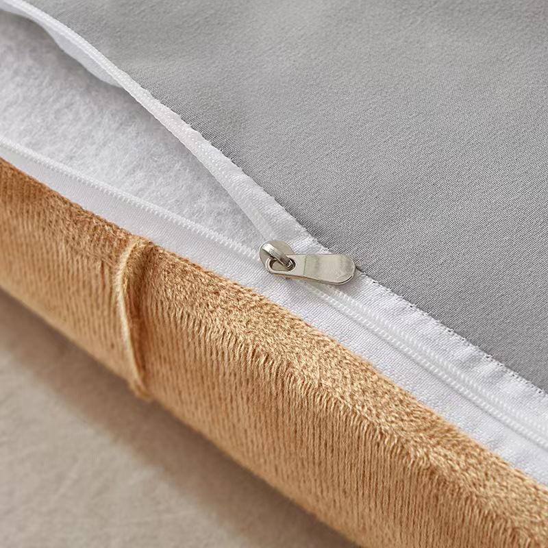 Современная прикроватная подушка с высоким отскоком, подушка для головы, все включено, королевский размер, короткий плюшевый чехол для изголовья с губчатым изголовьем