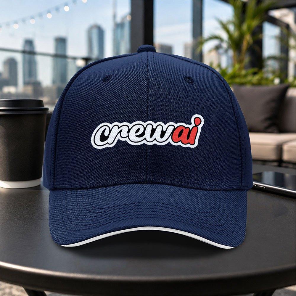 Versatile Casual Crewai Baseball Cap Unisex Lightweight Adjustable Dad Hat Multiple Colors