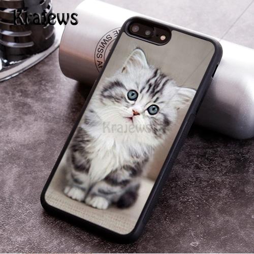 Krajews Cute Adorable Kittens Soft Phone Cases For iPhone 17 Air 16 15 14 11 12 13 Pro MAX Plus cover coque