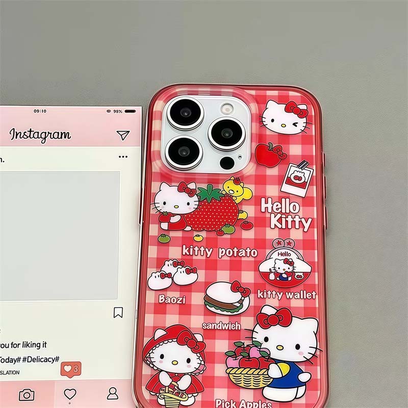 Магнитный Беспроводной Зарядный Чехол-Держатель Hello Kitty Для Iphone 17 Air 17 Pro Max 16 15 14 12 13 11 Pro Max 13 Mini Корпус