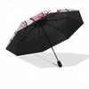 Aristocats,Marie Automatic Opening and Closing Umbrella - 8-rib Folding Design, Lightweight and Portable, Suitable for Daily Business Use, P