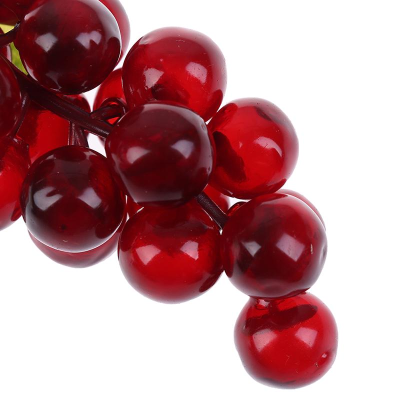 Настоящее прикосновение Искусственные фрукты Виноград Пластиковые украшения для дома и сада Свадебная вечеринка