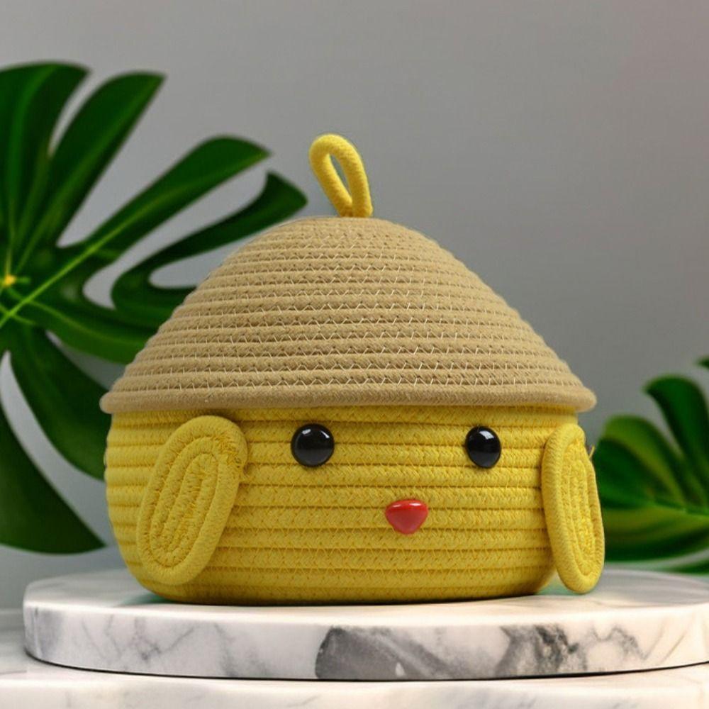 Cute Sorting Storage Basket Handmade Organizing Basket Desktop Storage Box  Miscellaneous Items