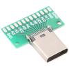 24-контактная паяльная плата PCB Type C Female USB 3.1 Тестовая плата Скорость 10 Гбит/с Передача данных Обновления для устройств Отладка