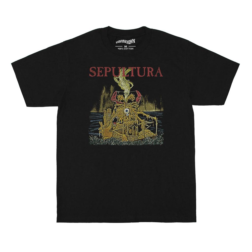 Футболка Sepultura Arise Destruction Kreator Метал-группа Длинный рукав Стиранный хлопок Мужская одежда Короткий рукав Свободная рубашка