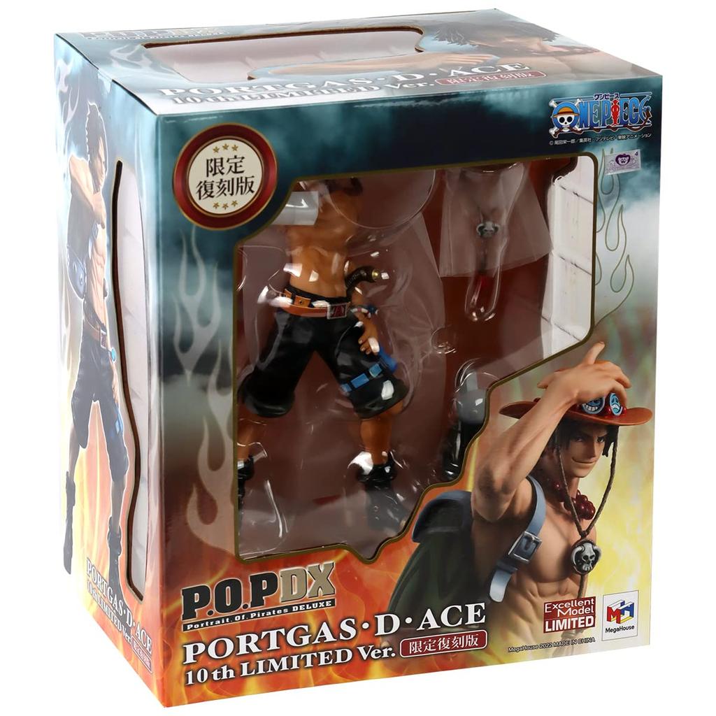 MegaHouse Цельный Portgas D. Ace Neo-DX 10-е Ограниченное Издание Пиратский Портрет Масштаб 1/8 Коллекционная Фигурка