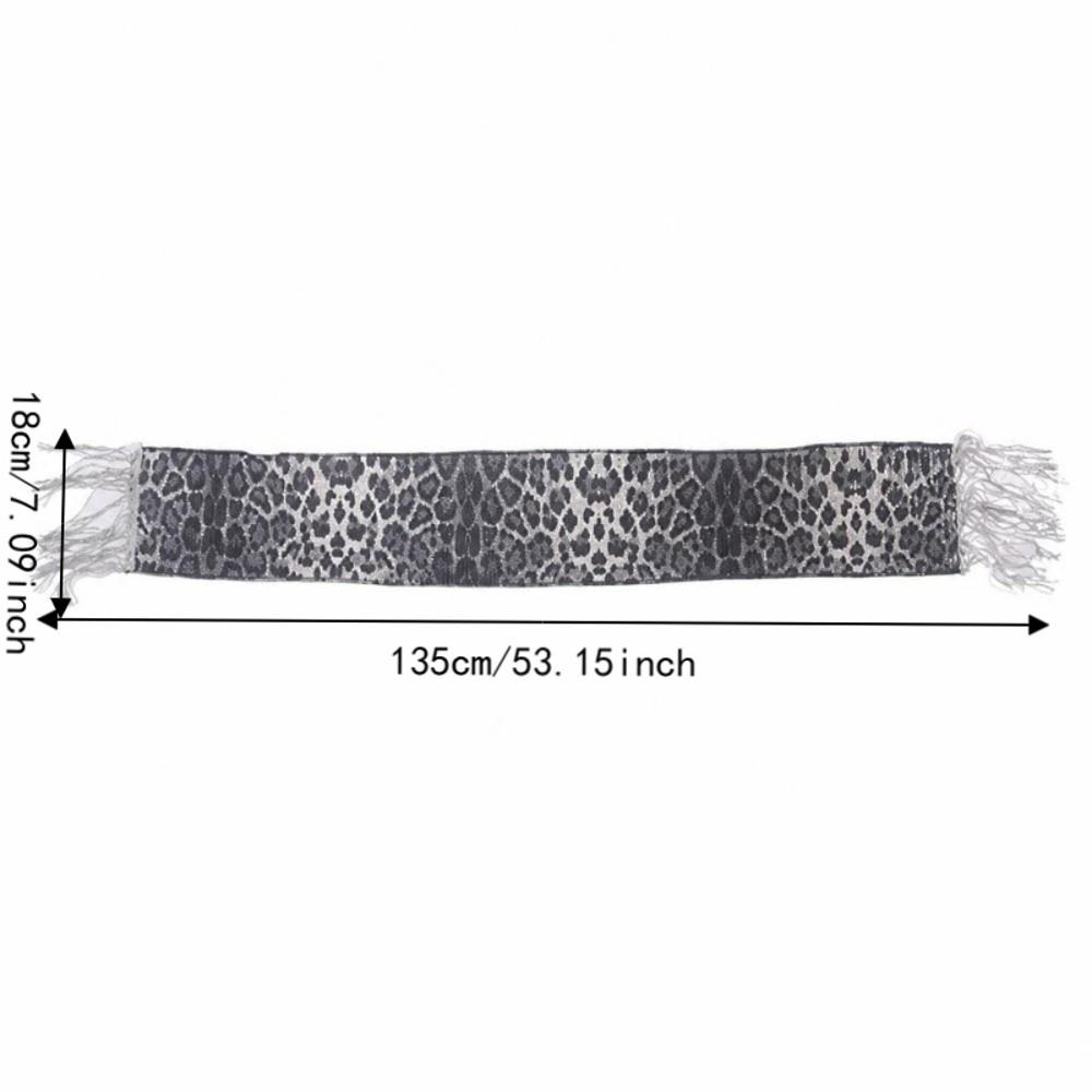 Streetwear Jazz Dance Scarf Hip-hop Street Dance Belt Leopard Print Sequin Scarf Jeans Decor