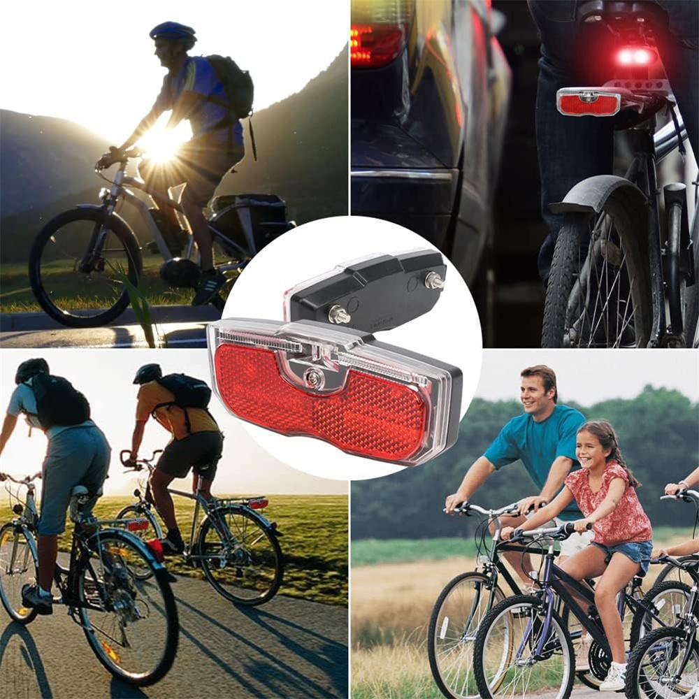 Bike Cycling Bicycle Rear Reflector Tail Light Fit For Luggage Rack